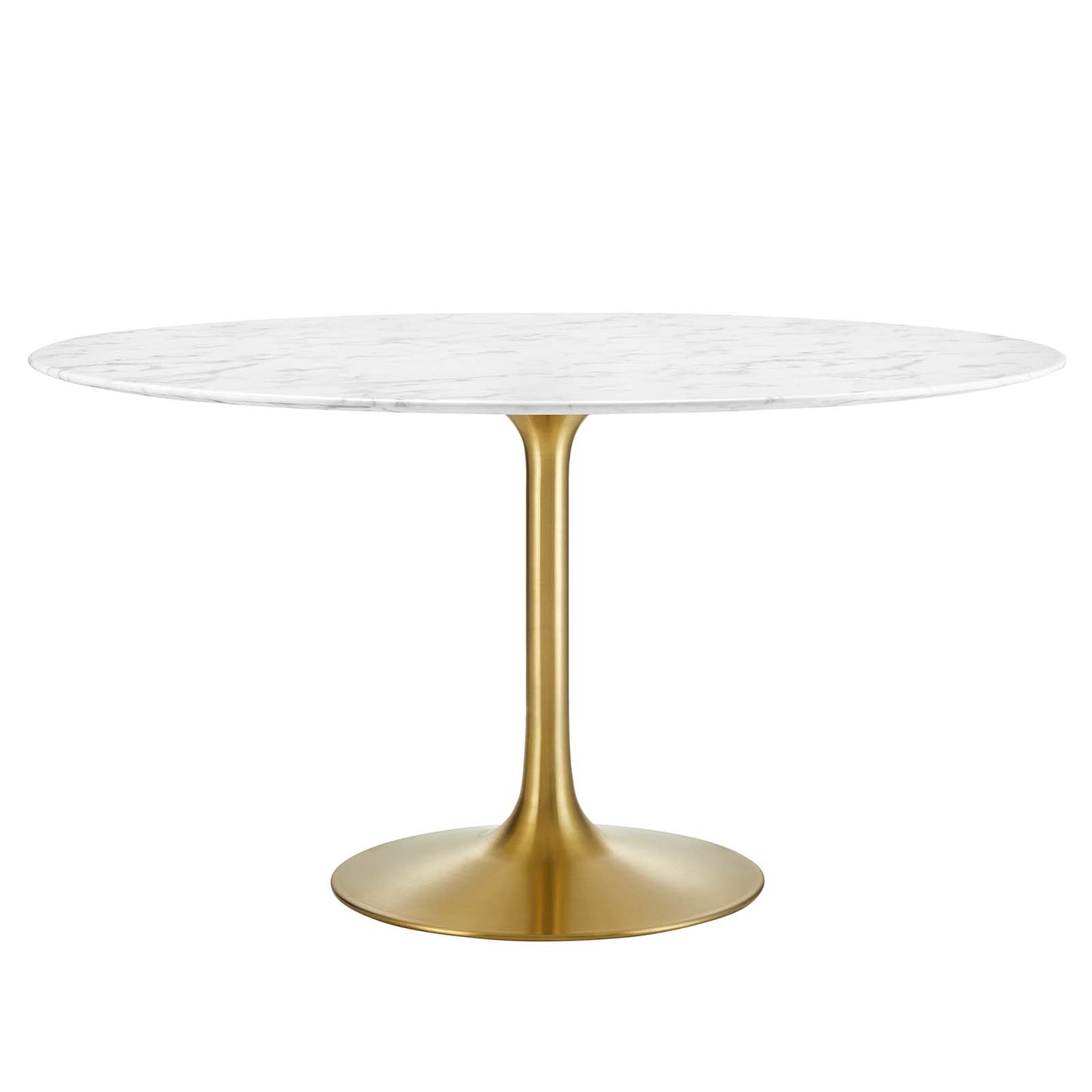 Lippa 54" Round Dining Table - Artificial Marble & Wood Options