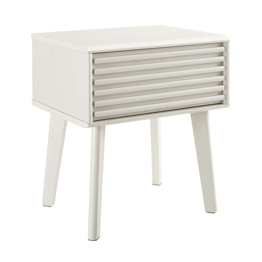 Render End Table White