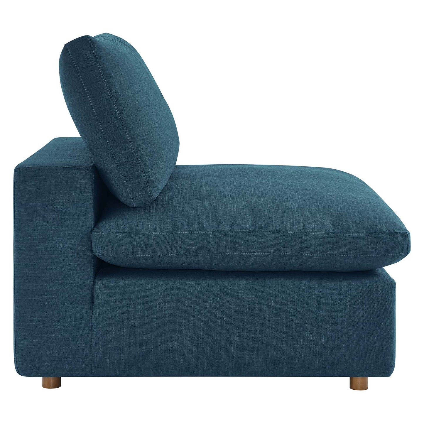 Commix Down Filled Overstuffed 3 Piece Sectional Sofa Set Azure EEI-3355-AZU
