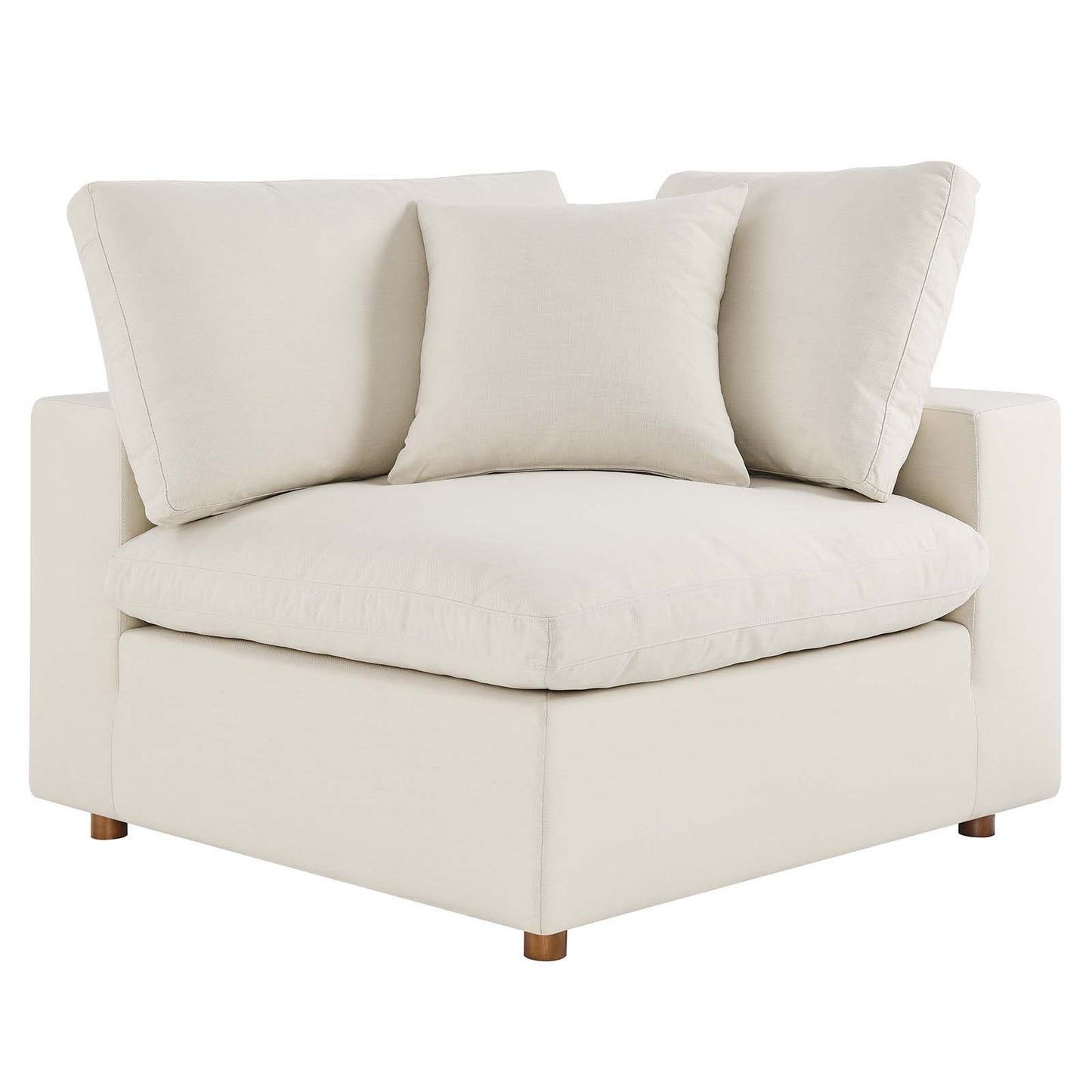 Commix Down Filled Overstuffed 3 Piece Sectional Sofa Set Light Beige EEI-3355-LBG