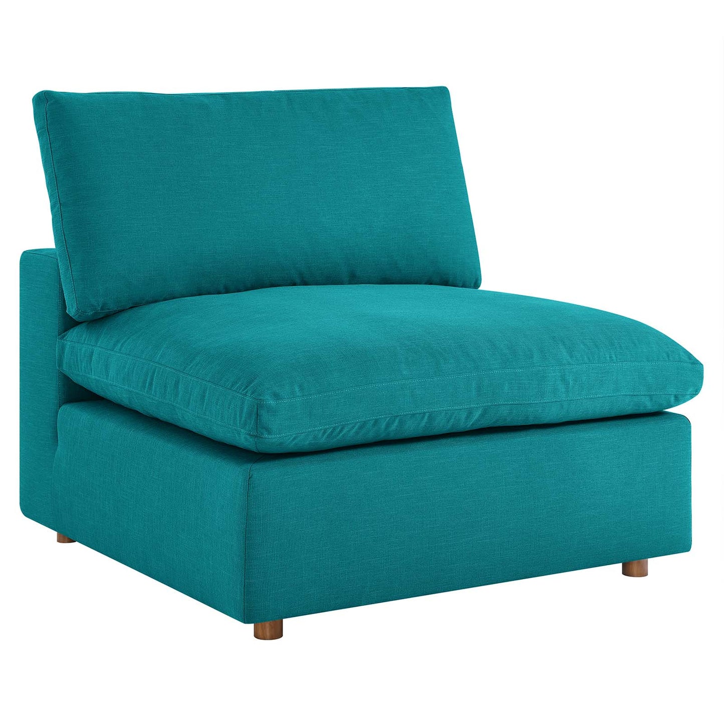 Commix Down Filled Overstuffed 3 Piece Sectional Sofa Set Teal EEI-3355-TEA