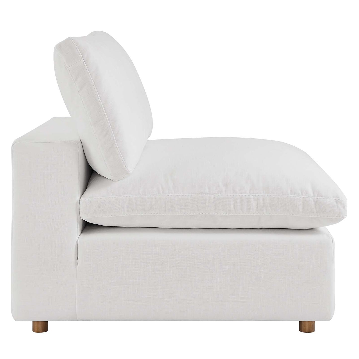 Commix Down Filled Overstuffed 4 Piece Sectional Sofa Set Pure White EEI-3357-PUW