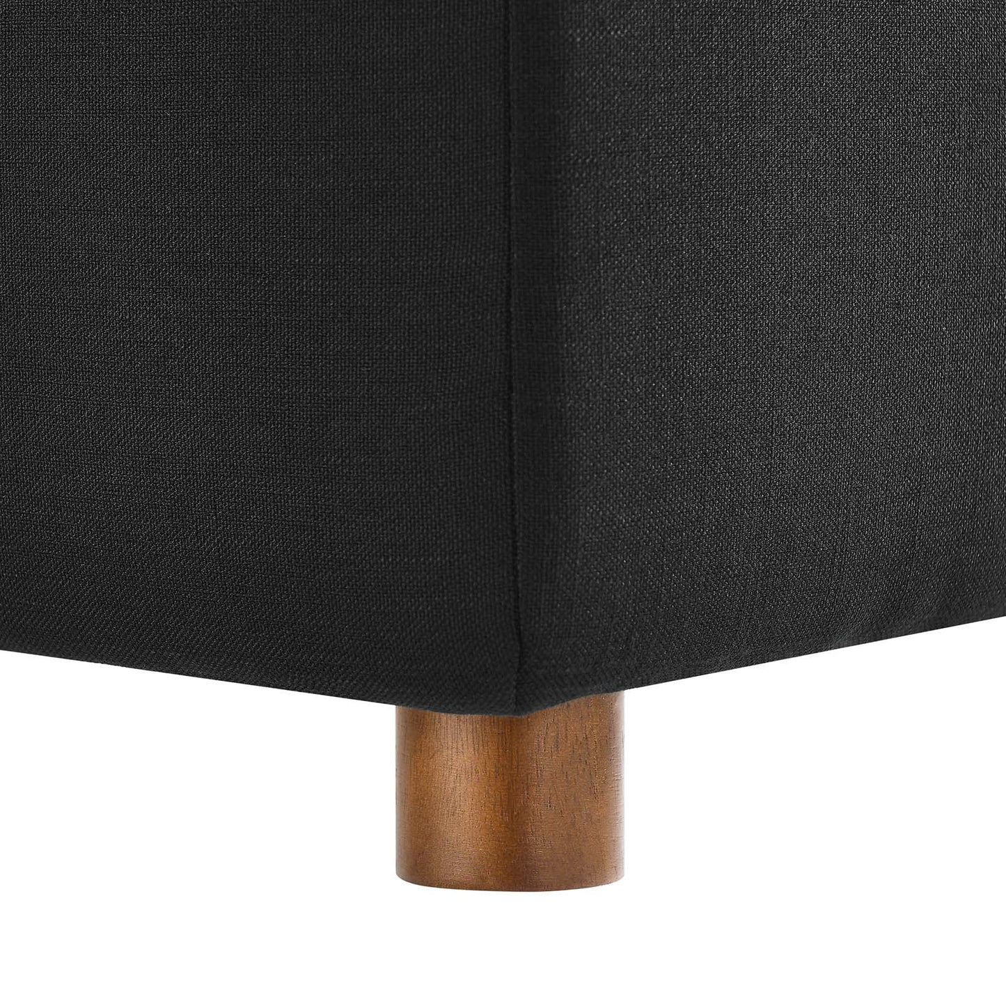 Commix Down Filled Overstuffed 5 Piece Sectional Sofa Set Black EEI-3358-BLK