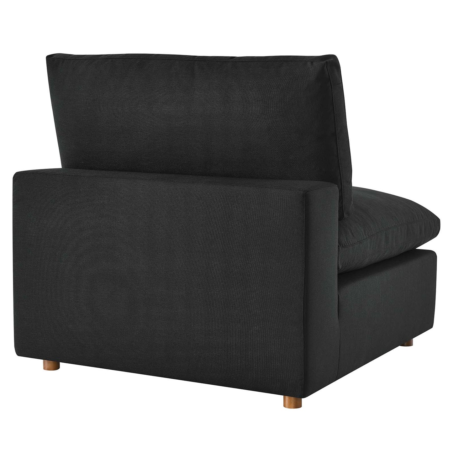 Commix Down Filled Overstuffed 6-Piece Sectional Sofa Black EEI-3362-BLK