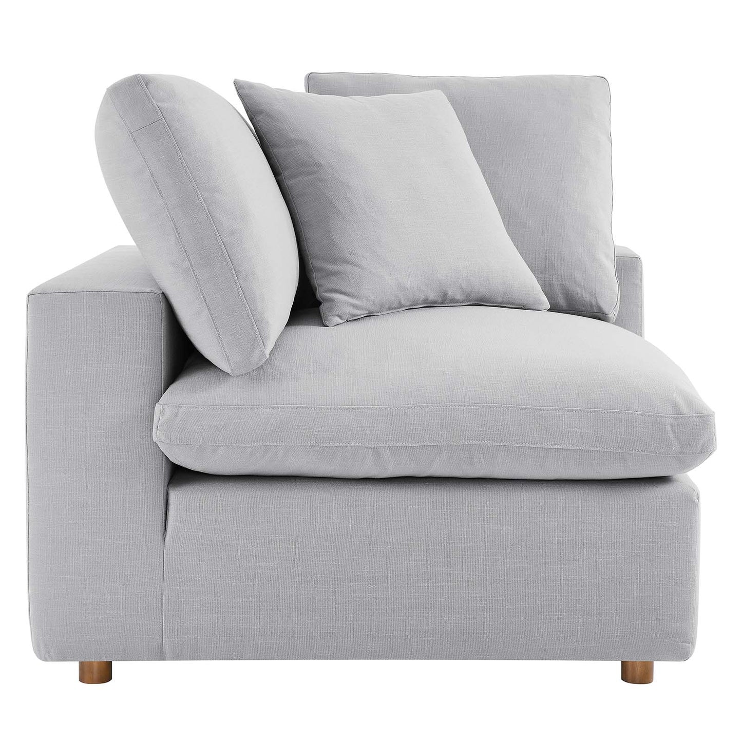 Commix Down Filled Overstuffed 6-Piece Sectional Sofa Light Gray EEI-3362-LGR
