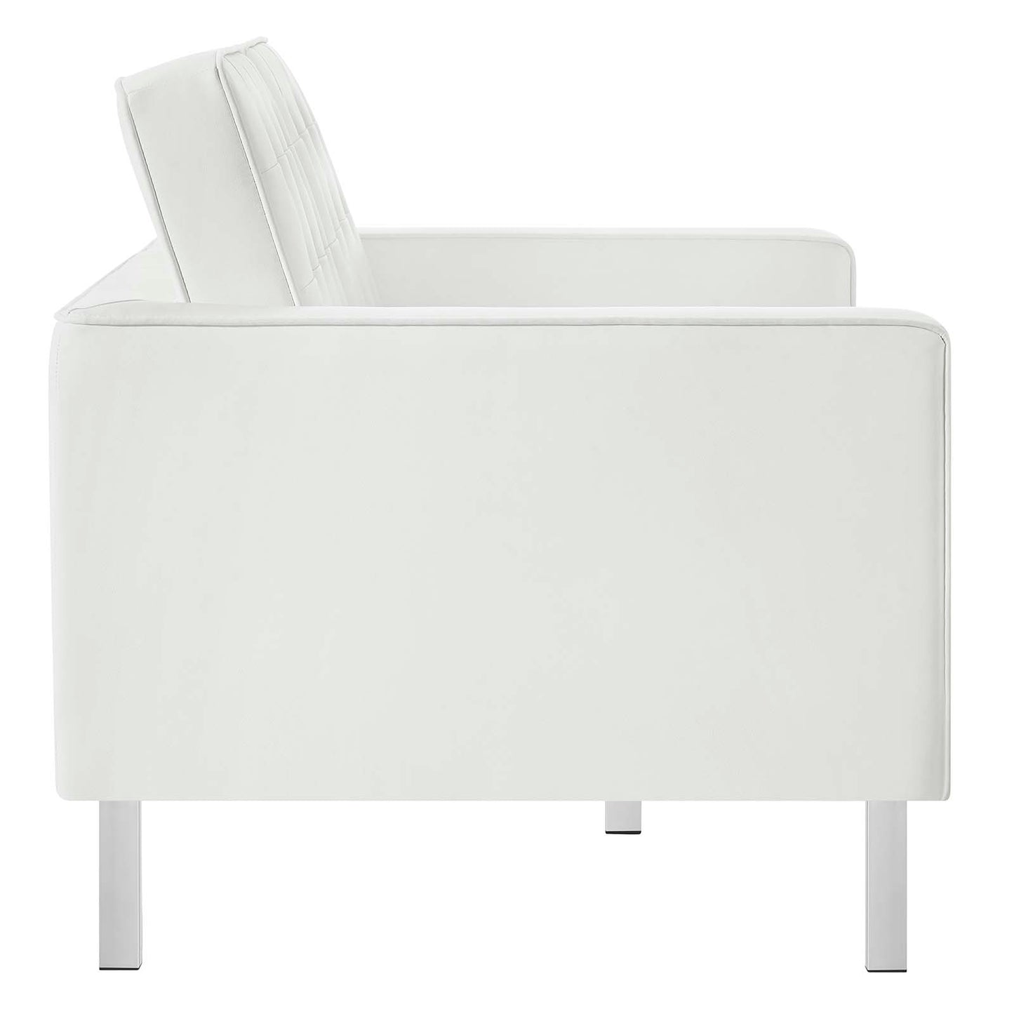 Loft Tufted Vegan Leather Loveseat by Modway