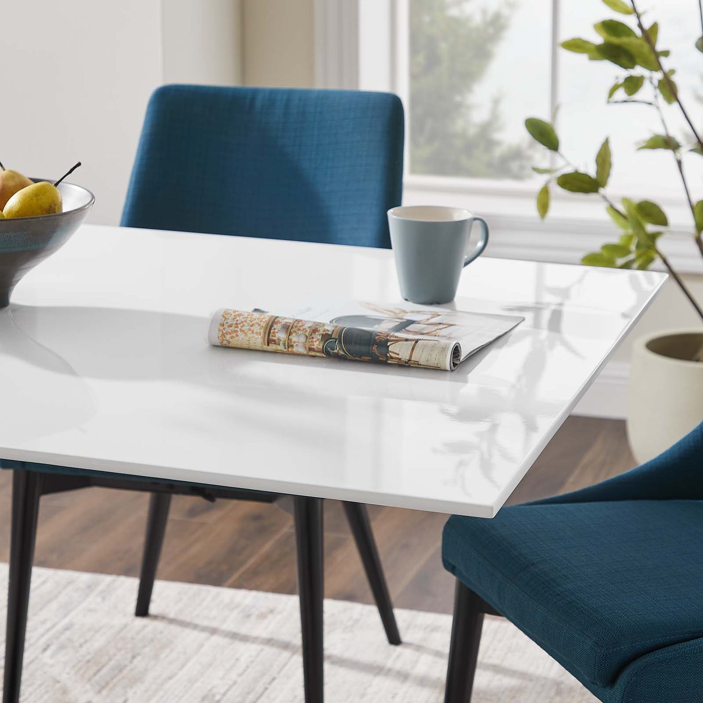 Lippa 60" Rectangle Dining Table - Wood and Metal Options Available