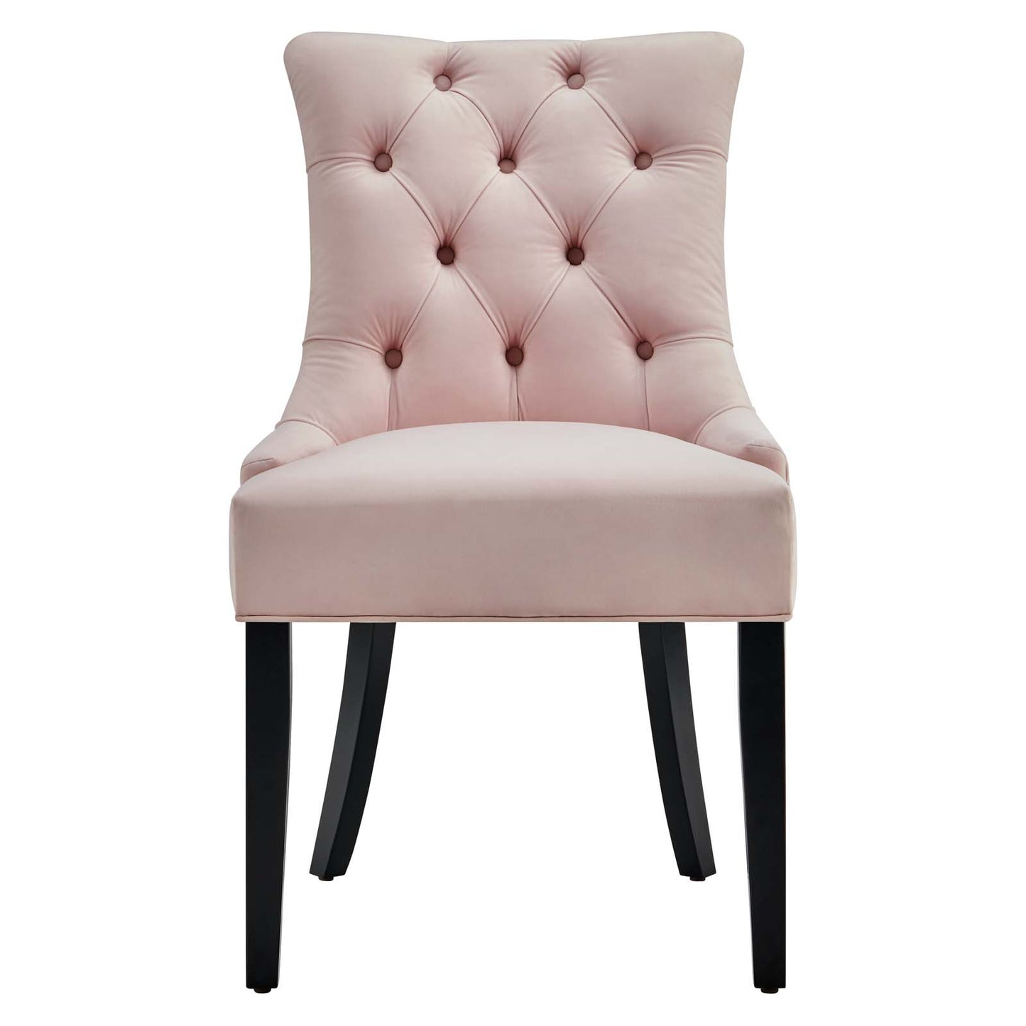 Regent Tufted Performance Velvet Dining Side Chairs - Set of 2 Pink EEI-3780-PNK