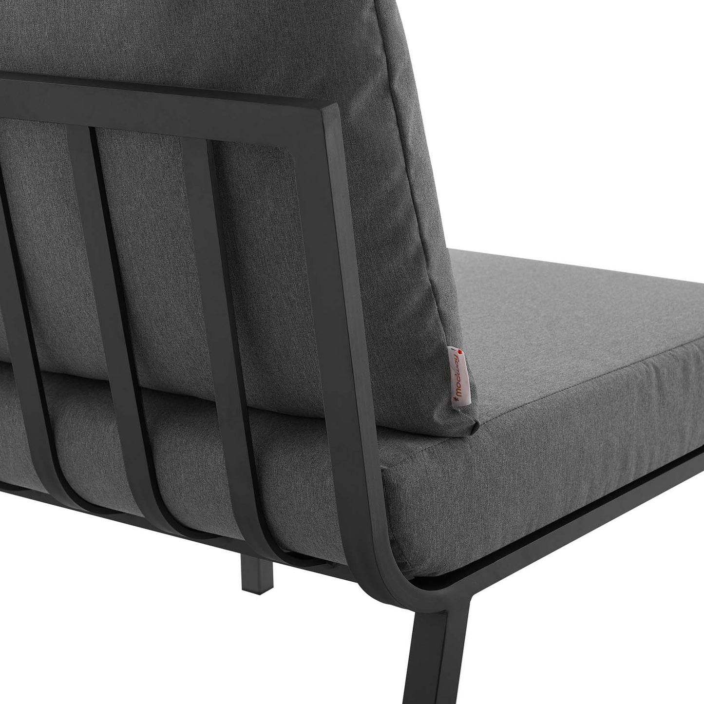 Riverside 6 Piece Outdoor Patio Aluminum Set Gray Charcoal