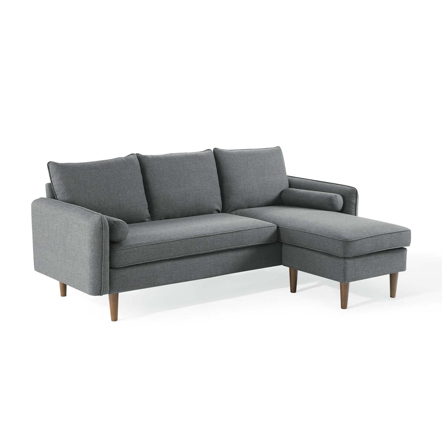 Revive Upholstered Right or Left Sectional Sofa Gray EEI-3867-GRY