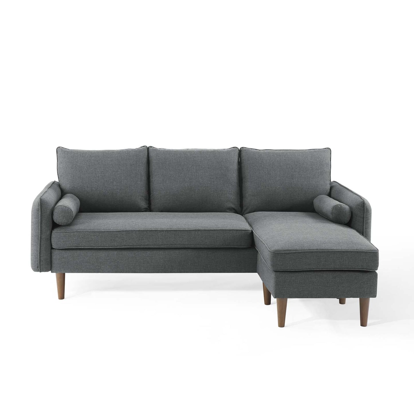 Revive Upholstered Right or Left Sectional Sofa Gray EEI-3867-GRY