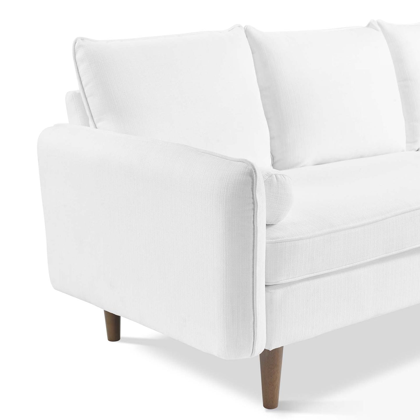 Revive Upholstered Right or Left Sectional Sofa White EEI-3867-WHI