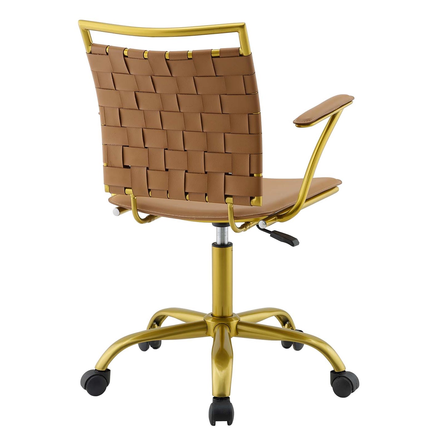 Fuse Faux Leather Office Chair Tan EEI-3868-TAN
