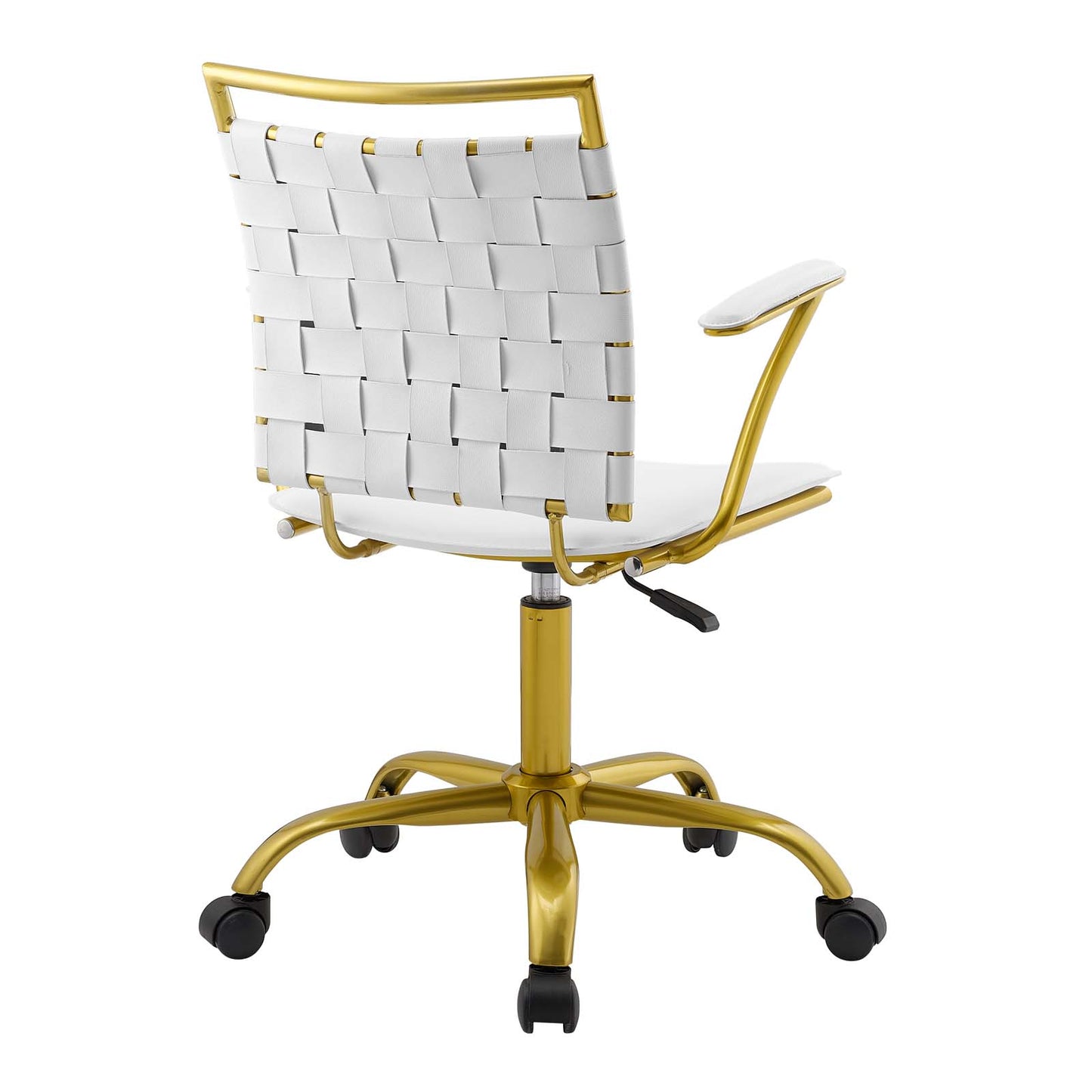 Fuse Faux Leather Office Chair White EEI-3868-WHI