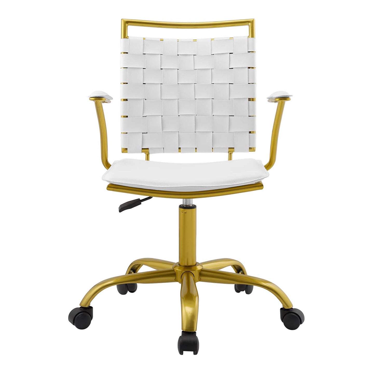 Fuse Faux Leather Office Chair White EEI-3868-WHI