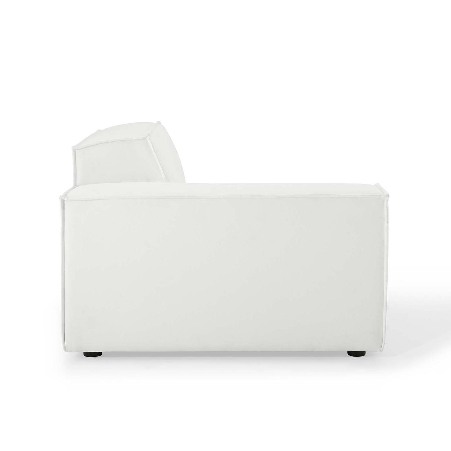 Restore Left-Arm Sectional Sofa Chair White EEI-3869-WHI