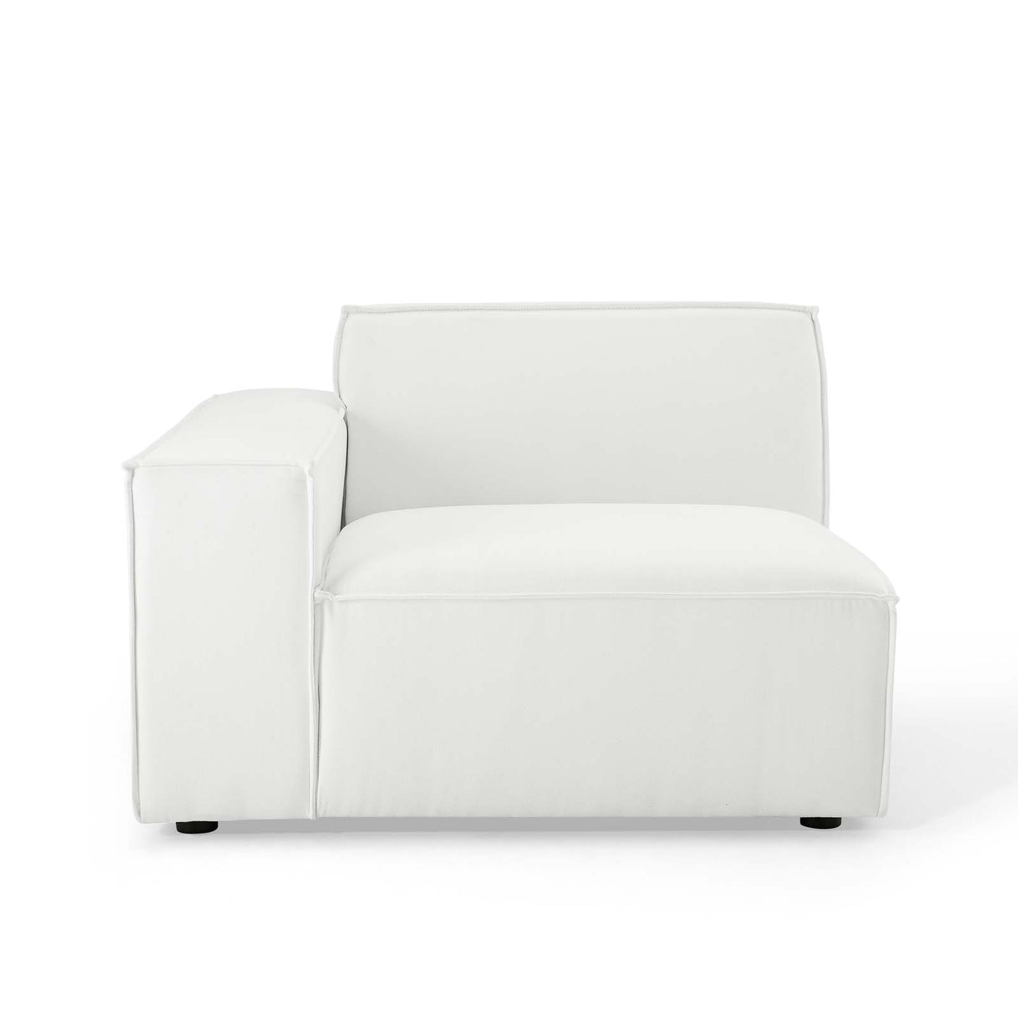 Restore Left-Arm Sectional Sofa Chair White EEI-3869-WHI