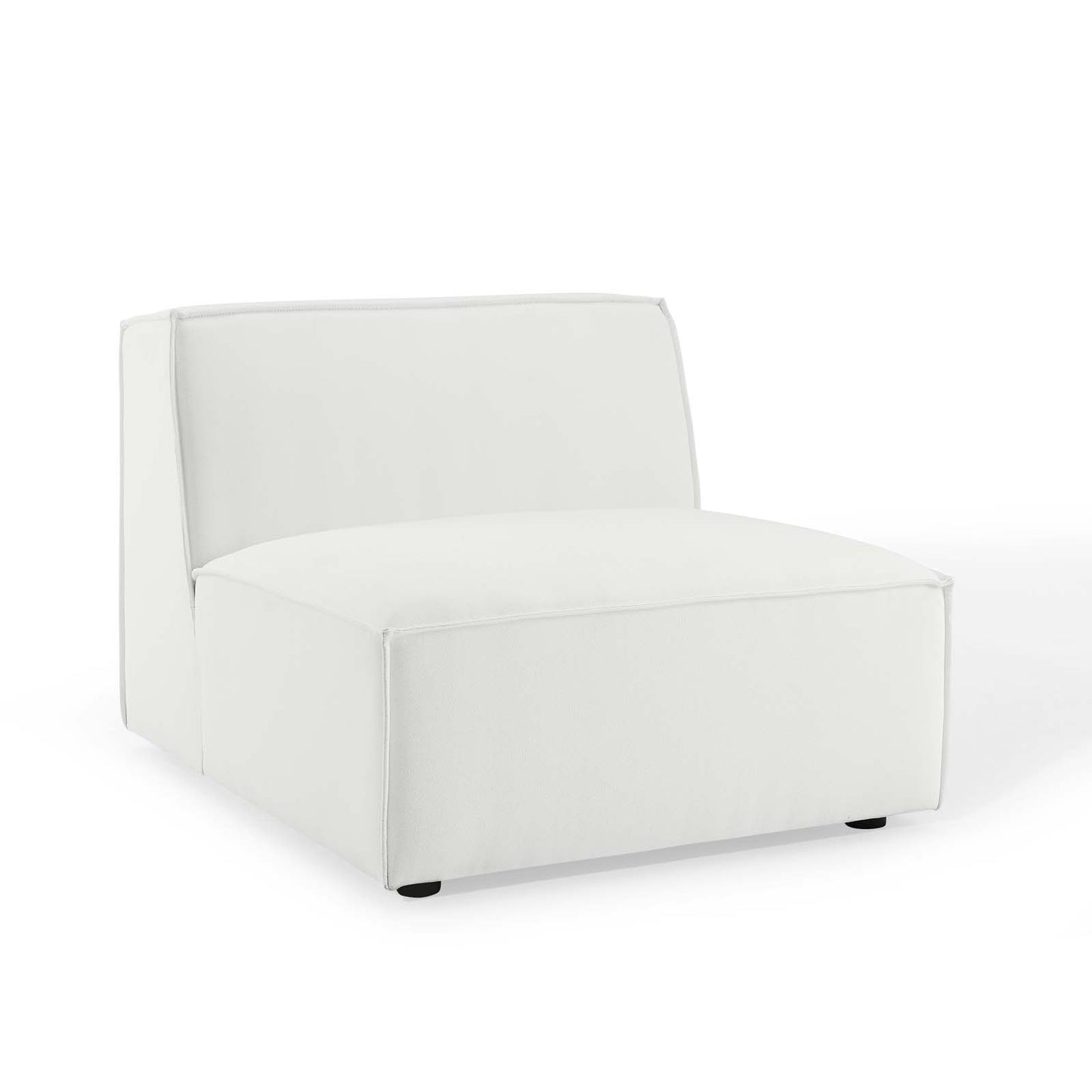Restore Sectional Sofa Armless Chair White EEI-3872-WHI