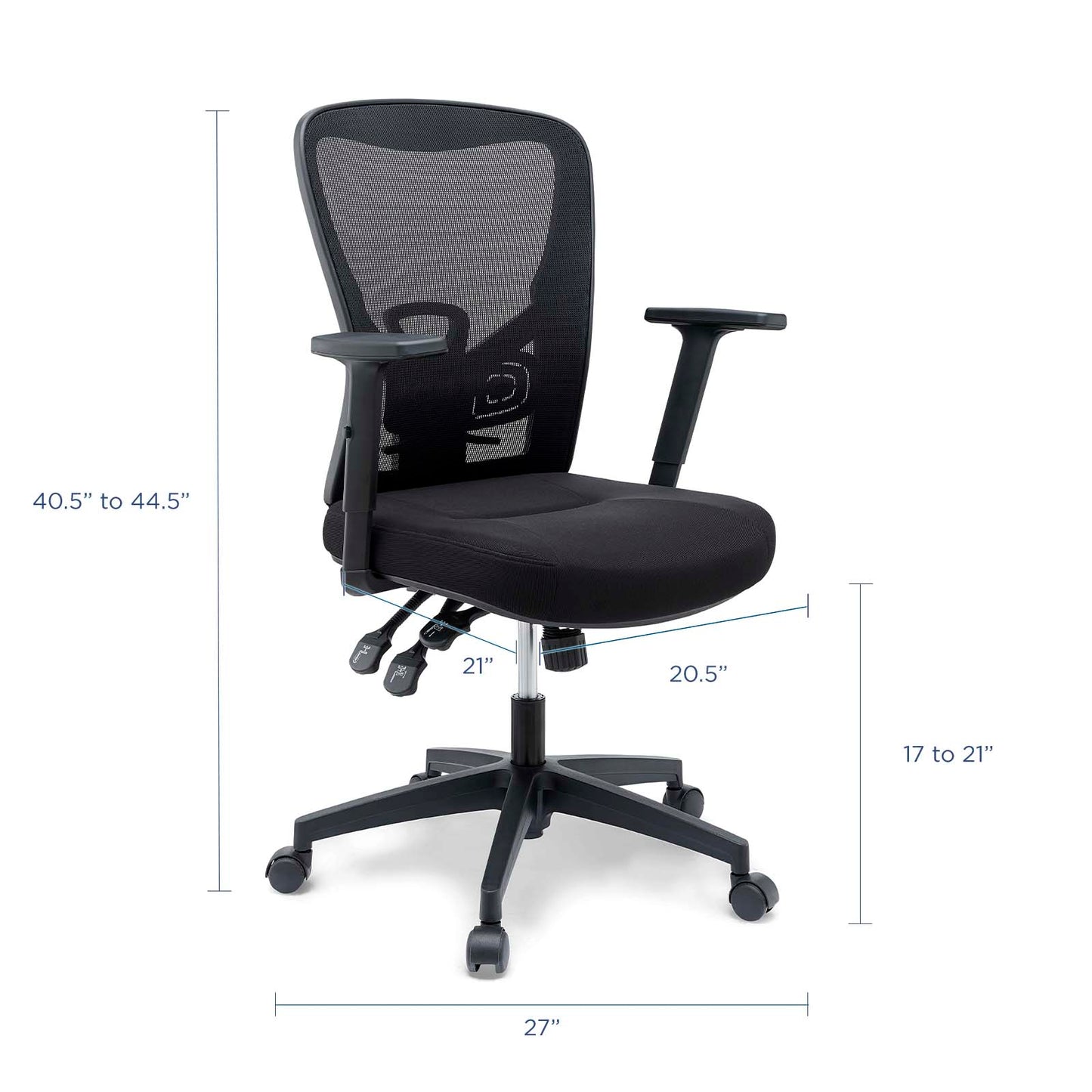 Define Mesh Office Chair Black EEI-3900-BLK