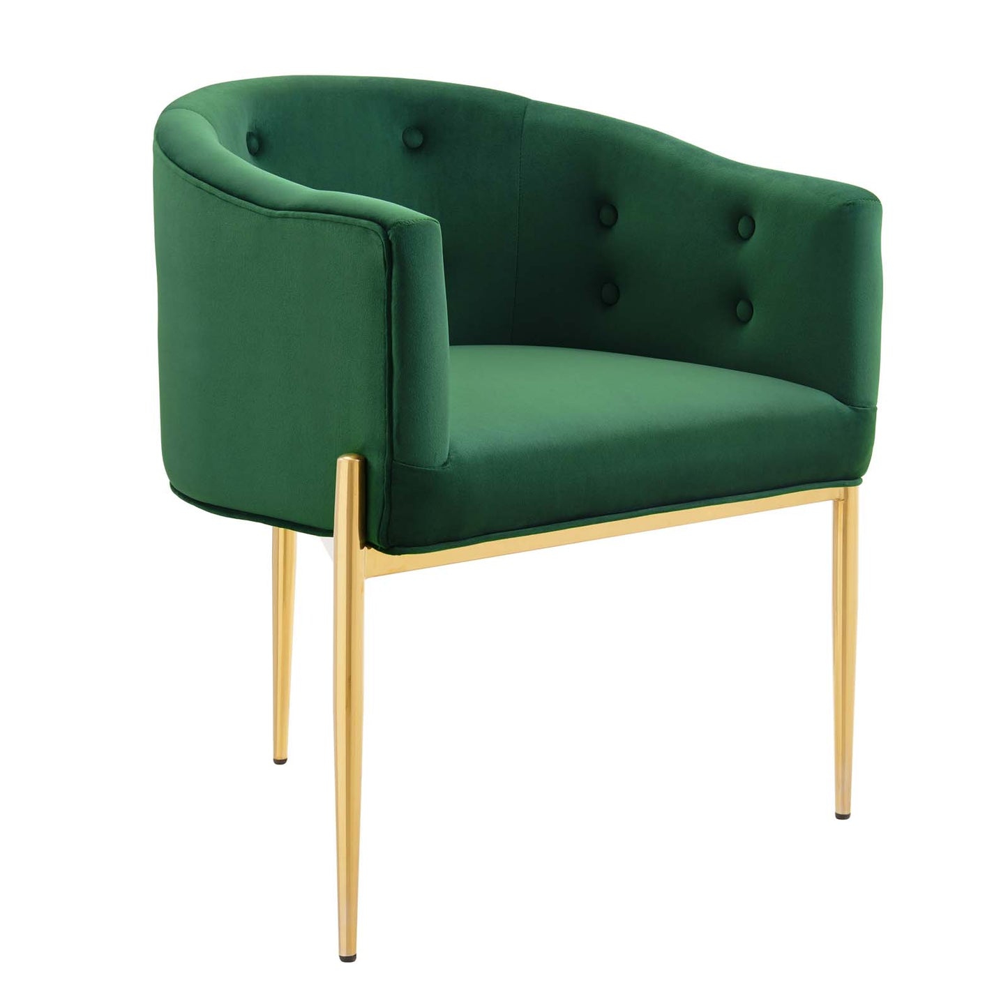Savour Tufted Performance Velvet Accent Chair Emerald EEI-3903-EME