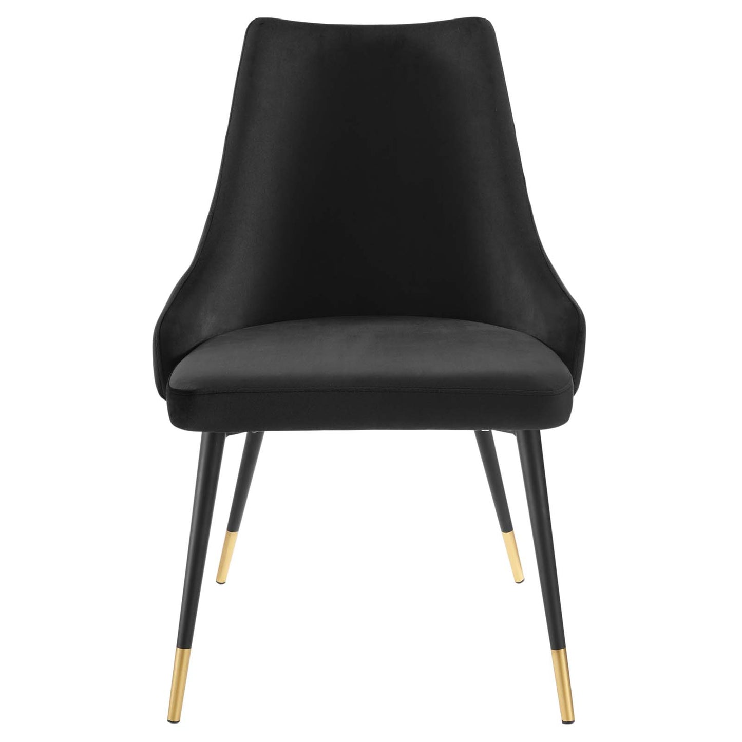 Adorn Tufted Performance Velvet Dining Side Chair Black EEI-3907-BLK