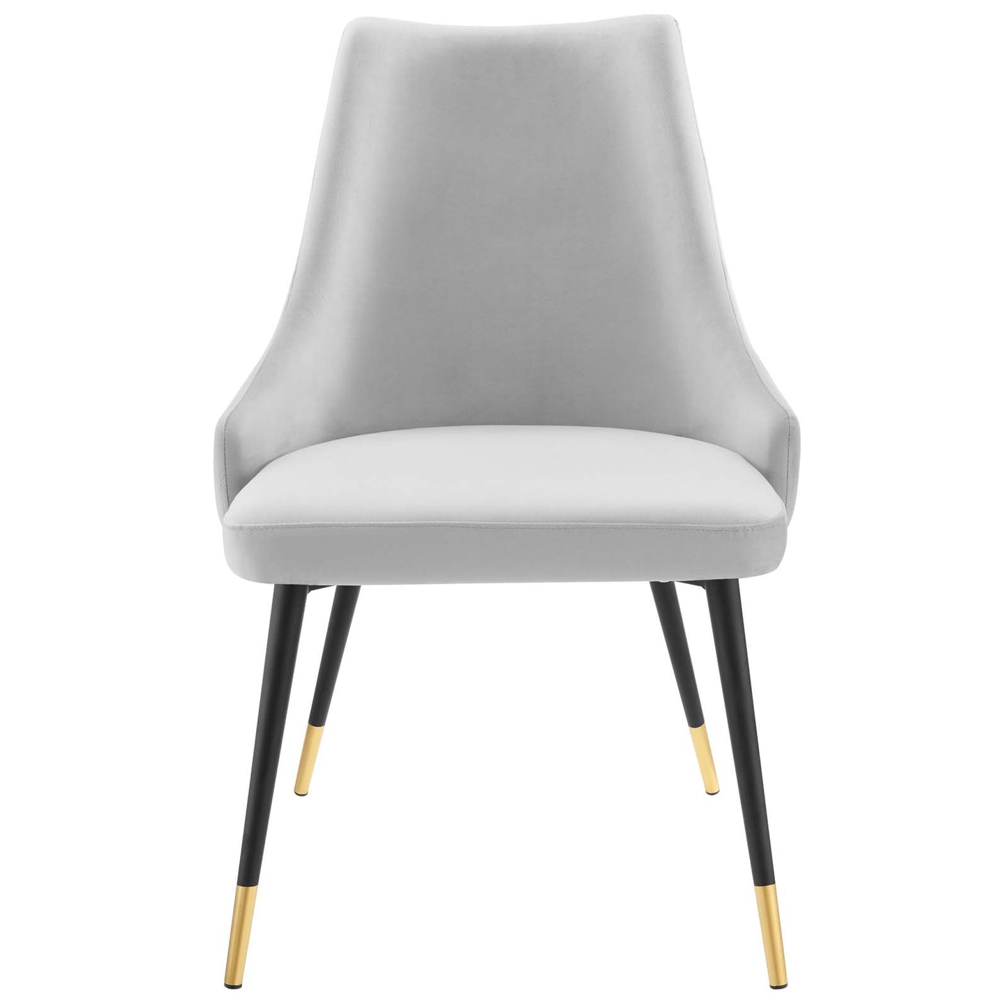 Adorn Tufted Performance Velvet Dining Side Chair Light Gray EEI-3907-LGR