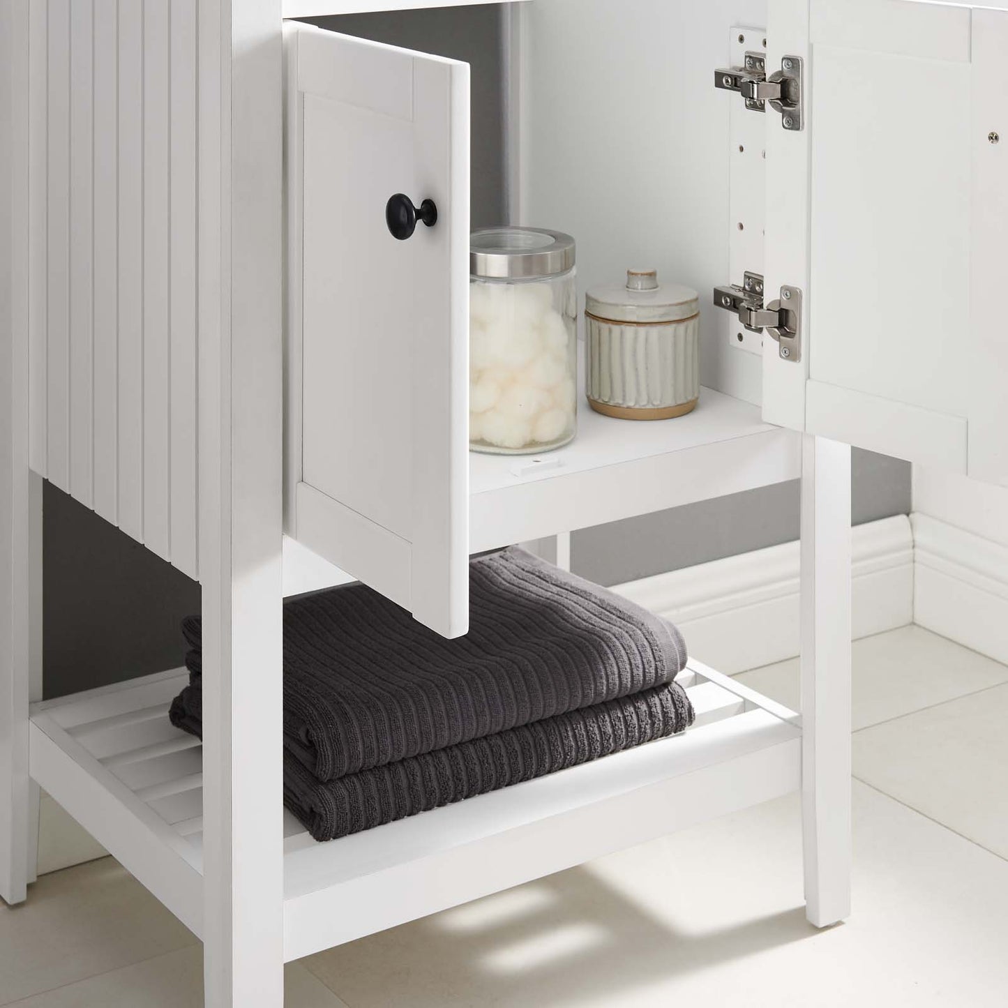 Prestige 23" Bathroom Vanity Cabinet (Sink Basin Not Included) White EEI-3919-WHI