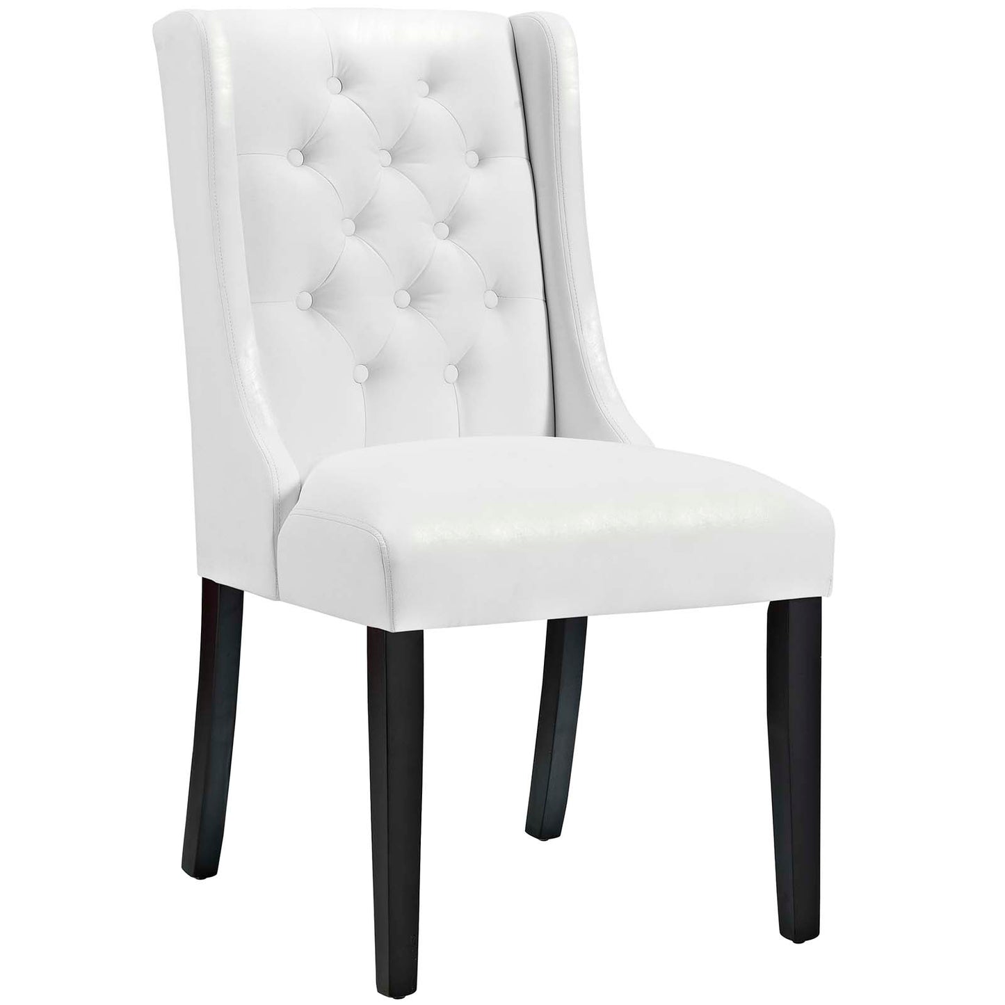 Baronet Vinyl Dining Chair White EEI-3923-WHI