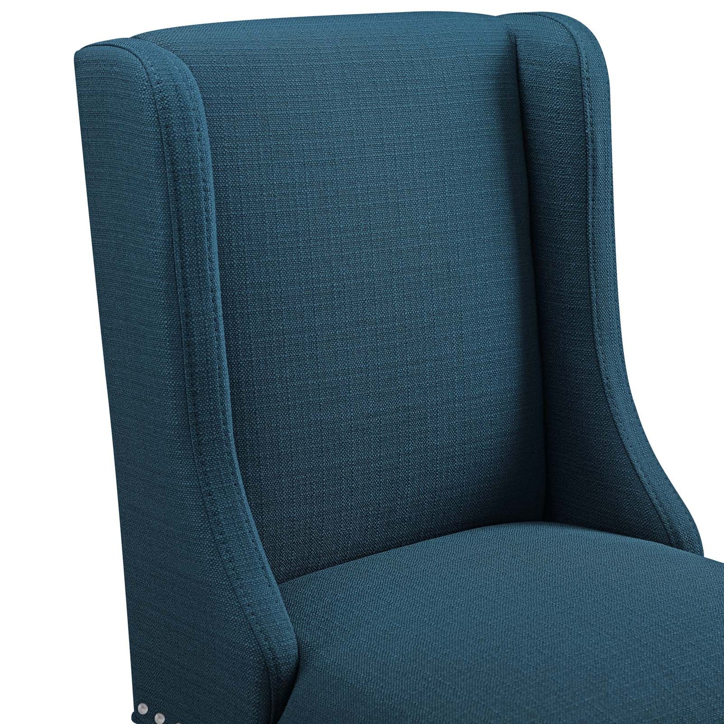 Baron Counter Stool Upholstered Fabric Set of 2 Azure EEI-4016-AZU