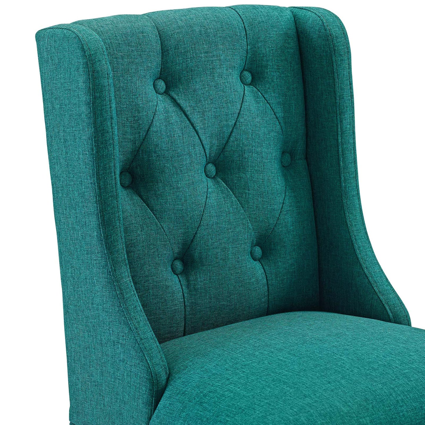 Baronet Counter Bar Stool Upholstered Fabric Set of 2 Teal EEI-4020-TEA