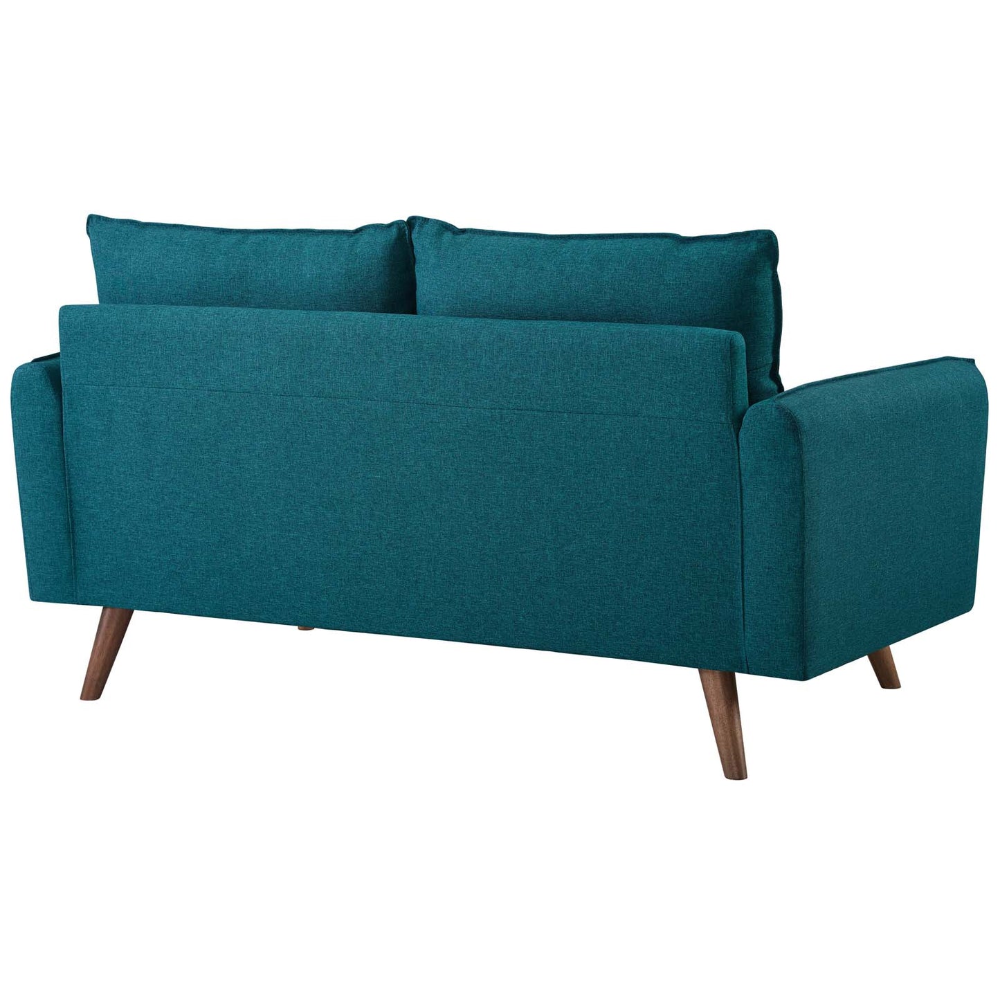Revive Upholstered Fabric Sofa and Loveseat Set Teal EEI-4047-TEA-SET
