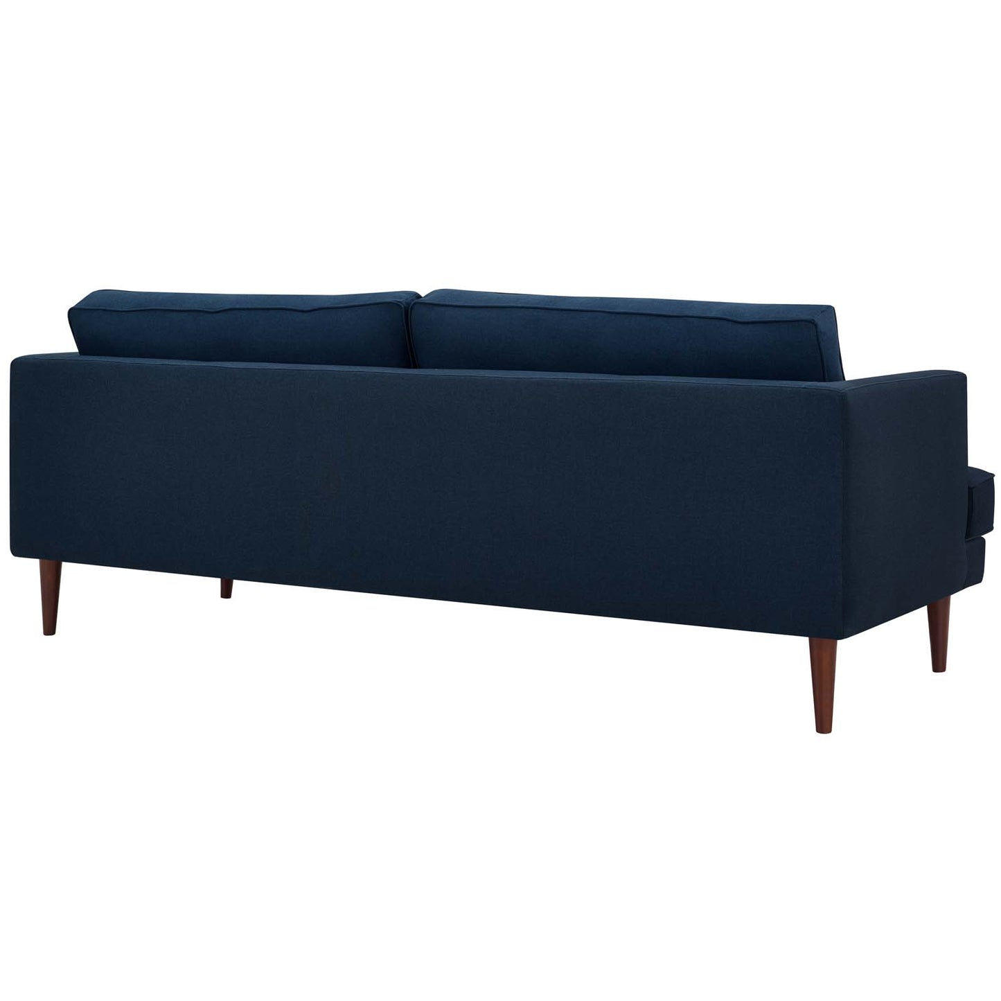 Agile Upholstered Fabric Sofa and Armchair Set Blue EEI-4080-BLU-SET