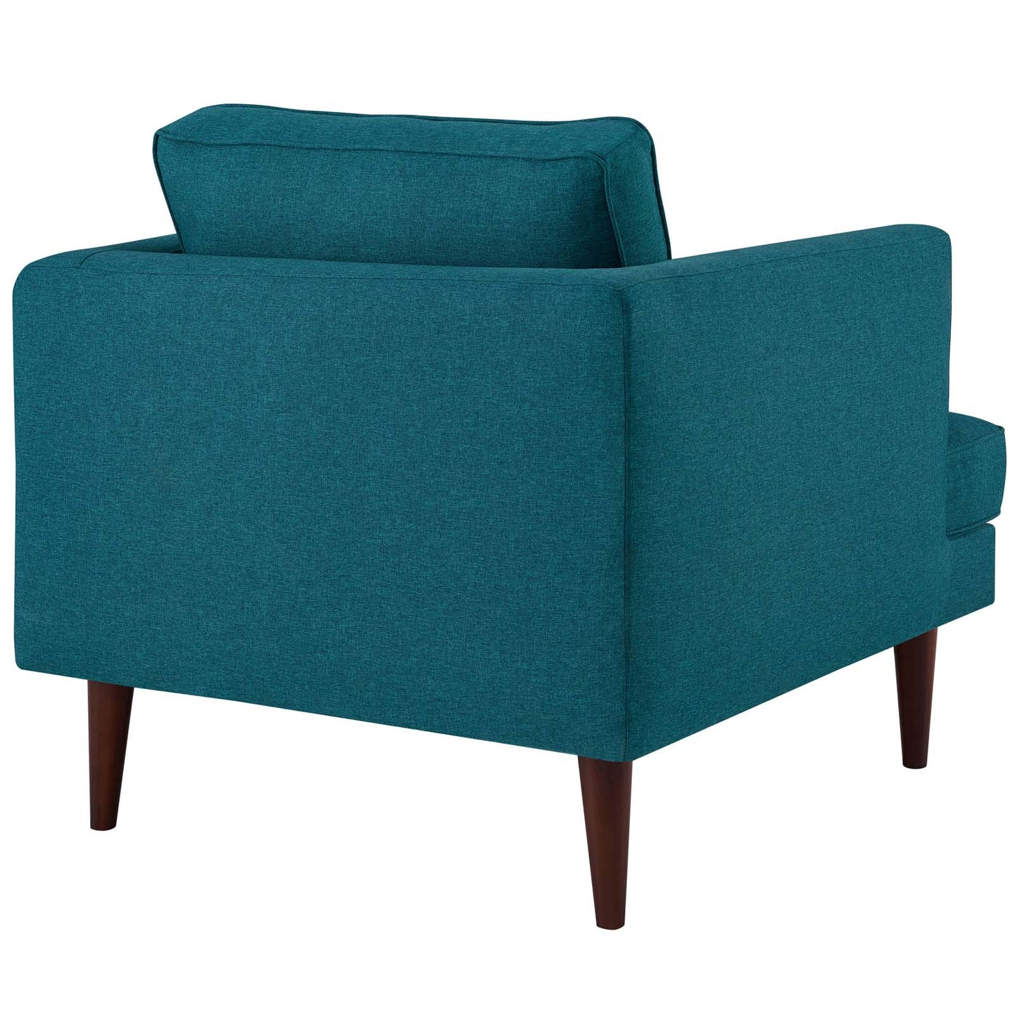 Agile Upholstered Fabric Sofa and Armchair Set Teal EEI-4080-TEA-SET