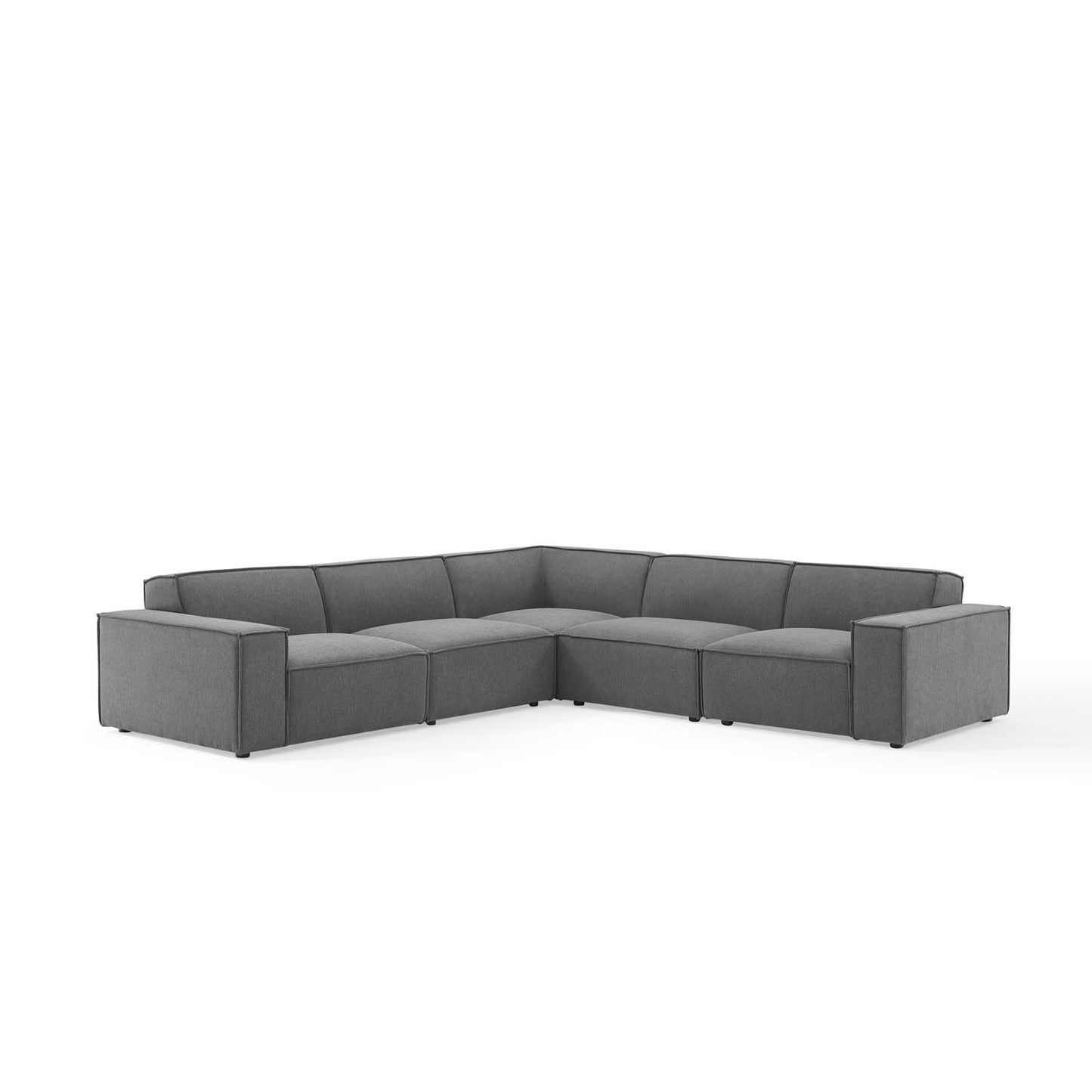 Restore 5-Piece Sectional Sofa Charcoal EEI-4117-CHA