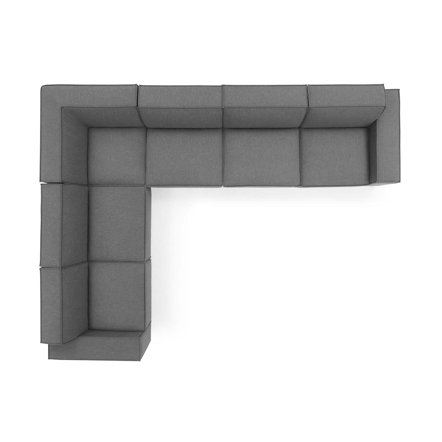 Restore 6-Piece Sectional Sofa Charcoal EEI-4119-CHA