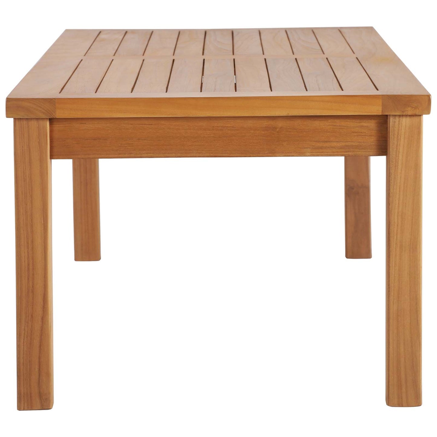 Upland Outdoor Patio Teak Wood Coffee Table Natural EEI-4122-NAT