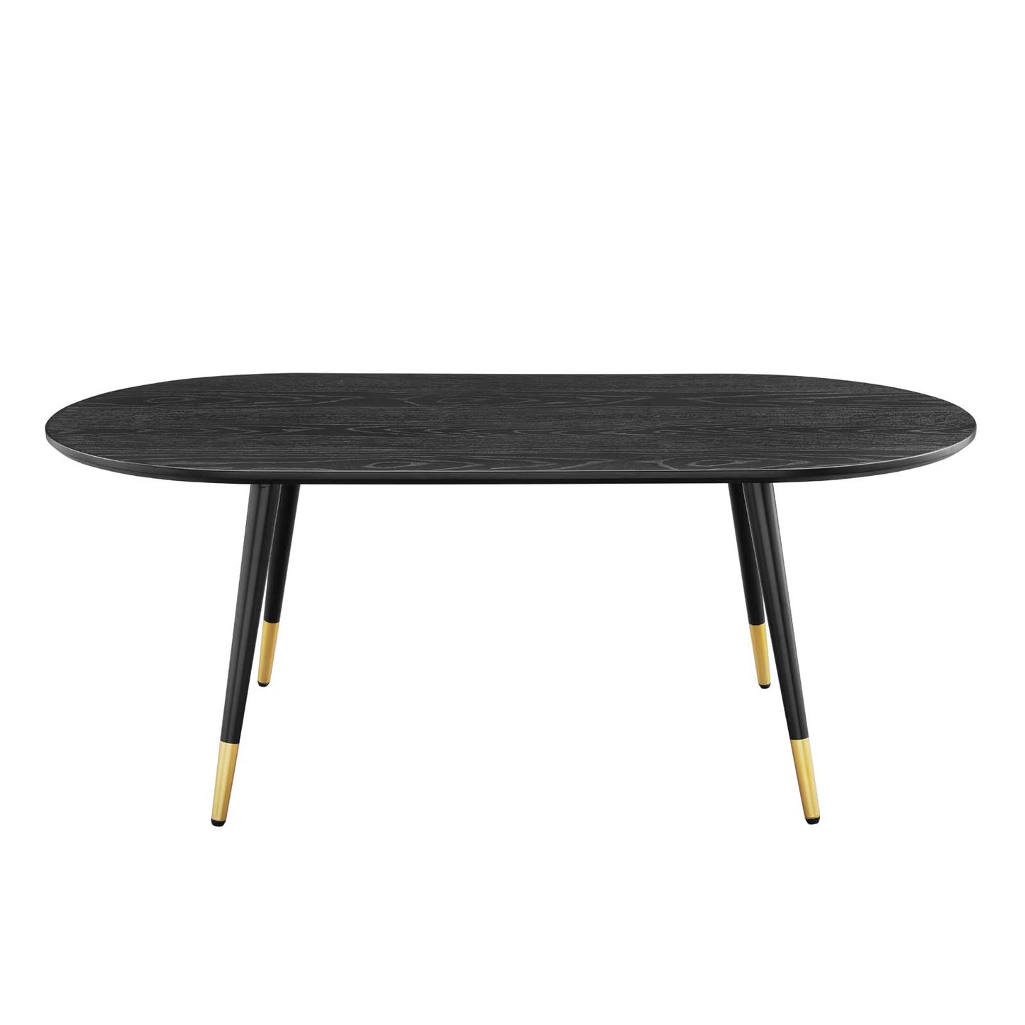Vigor 47" Oval Coffee Table Black EEI-4214-BLK