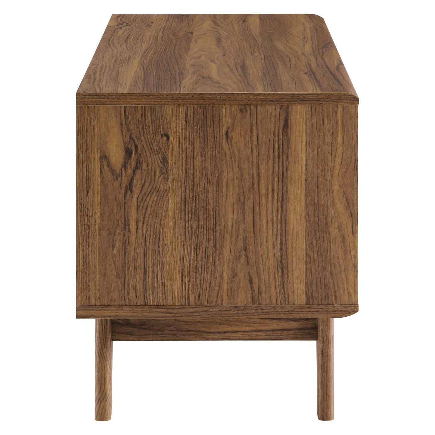 Envision Vinyl Record Display Stand Walnut White