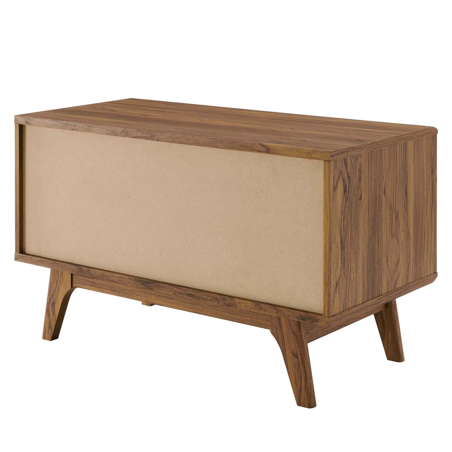 Envision Vinyl Record Display Stand Walnut White