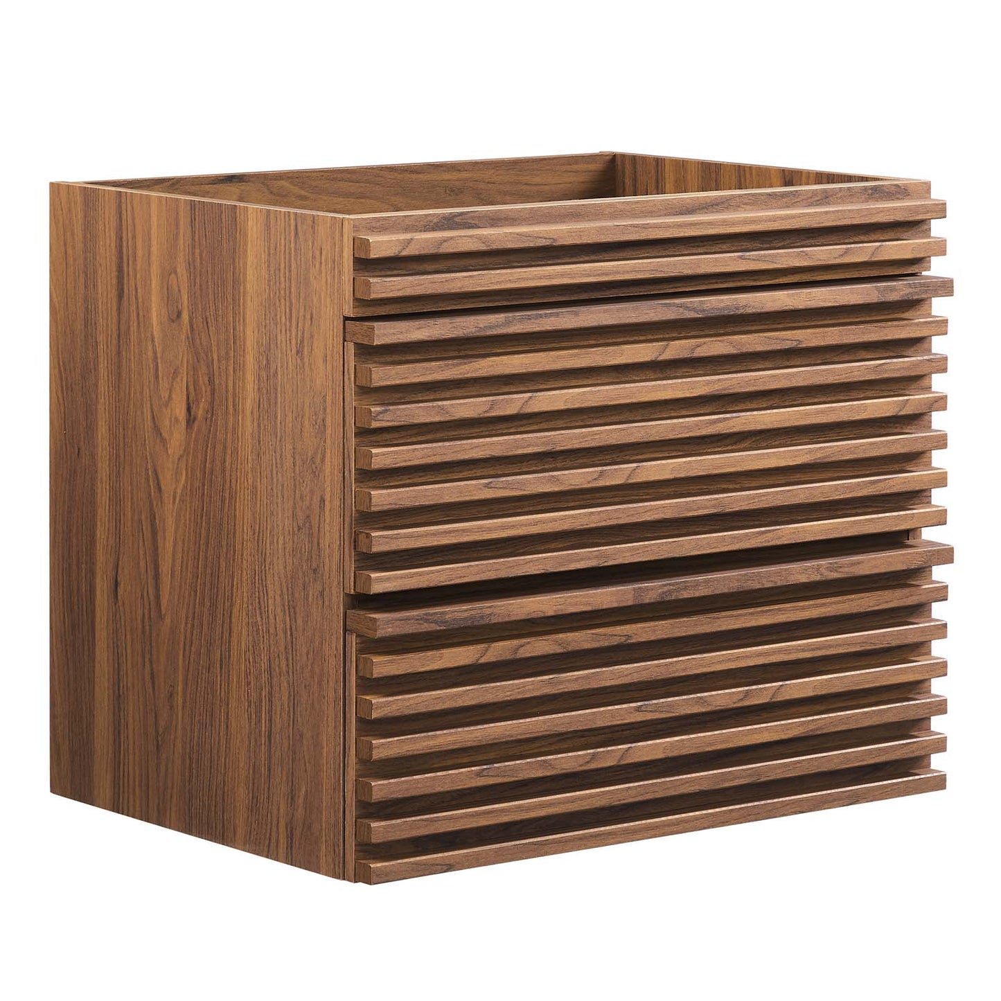 Render 24" Wall-Mount Bathroom Vanity Cabinet (Sink Basin Not Included) Walnut EEI-4338-WAL
