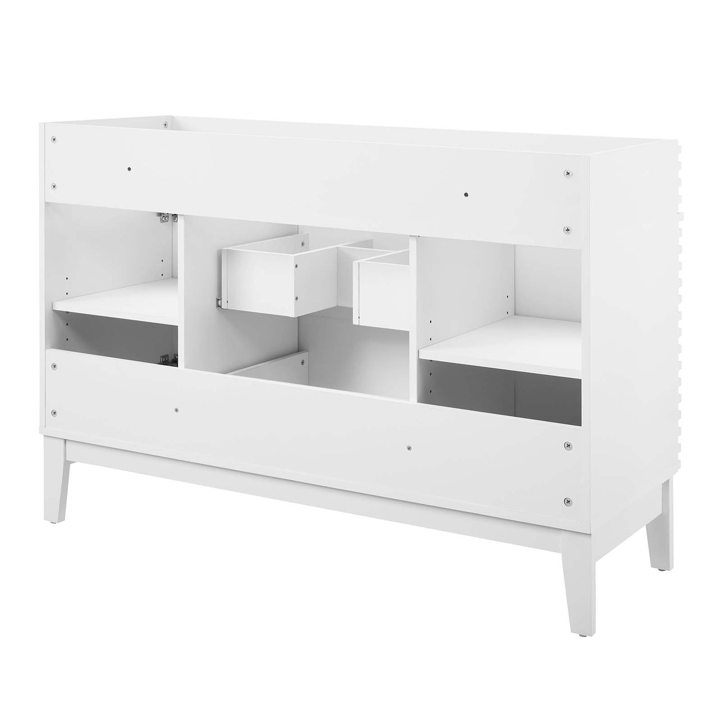 Render 48" Single Sink Compatible (not included) Bathroom Vanity Cabinet White EEI-4341-WHI