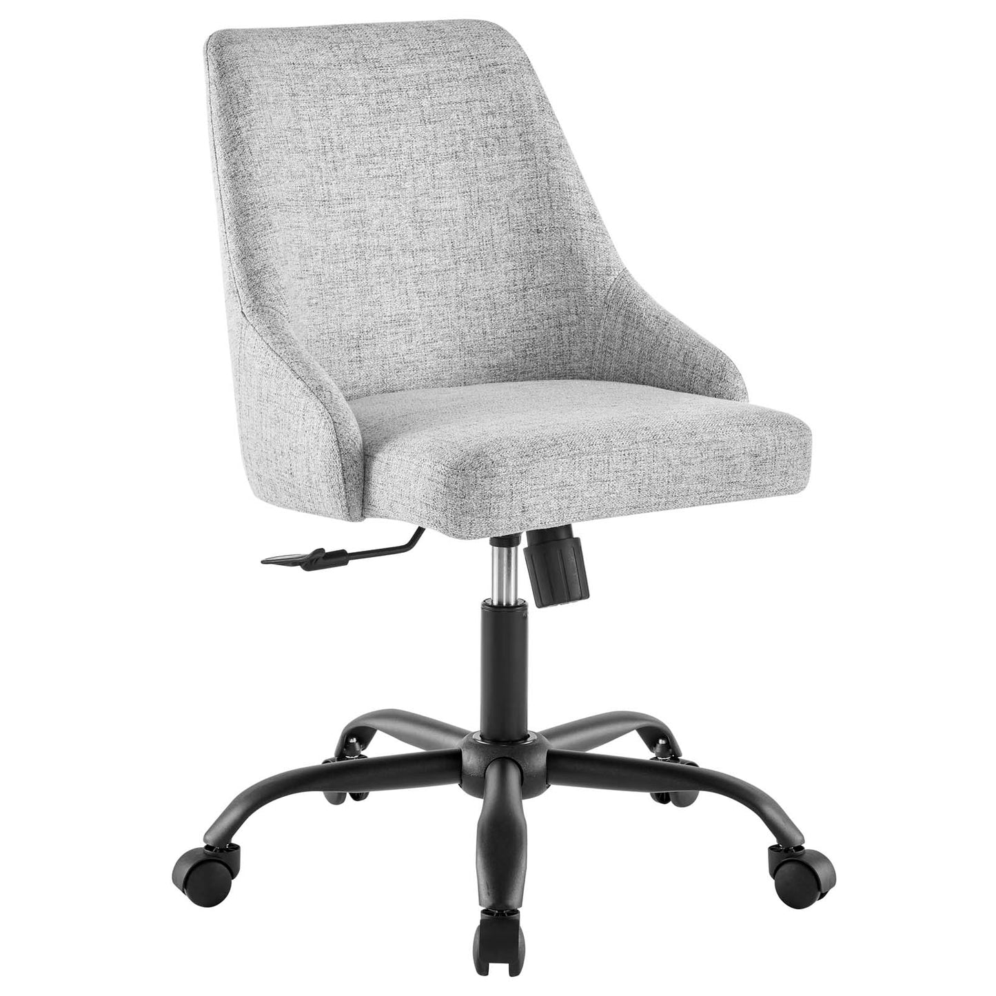 Designate Swivel Upholstered Office Chair Black Gray EEI-4371-BLK-LGR