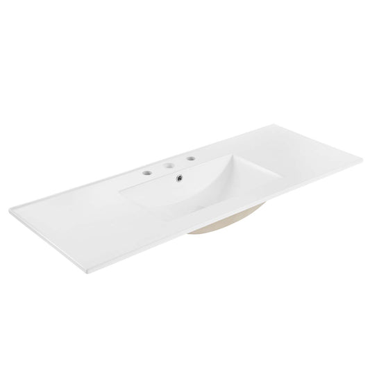 Cayman 48" Bathroom Sink White
