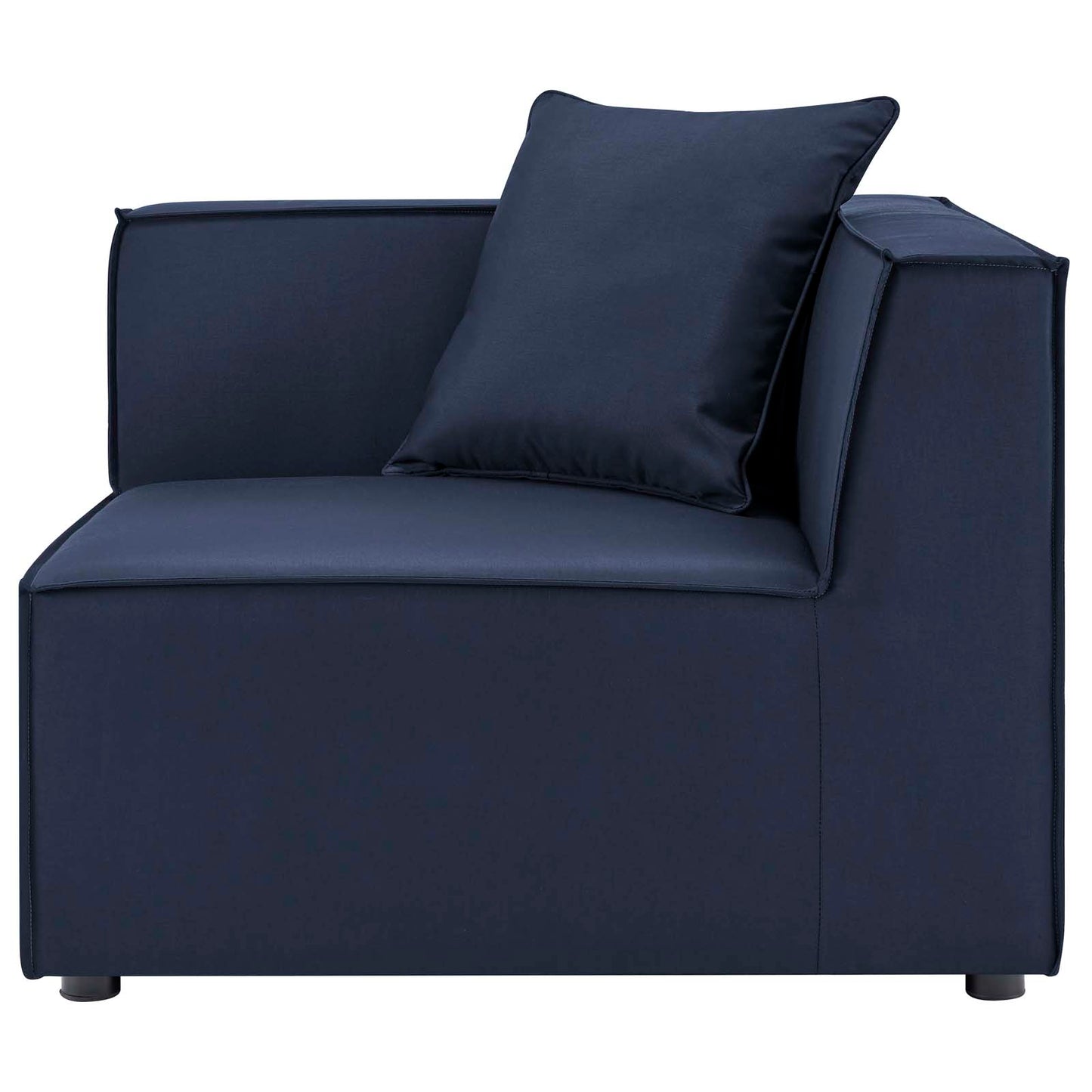 Saybrook Outdoor Patio Upholstered 2-Piece Sectional Sofa Loveseat Navy EEI-4377-NAV
