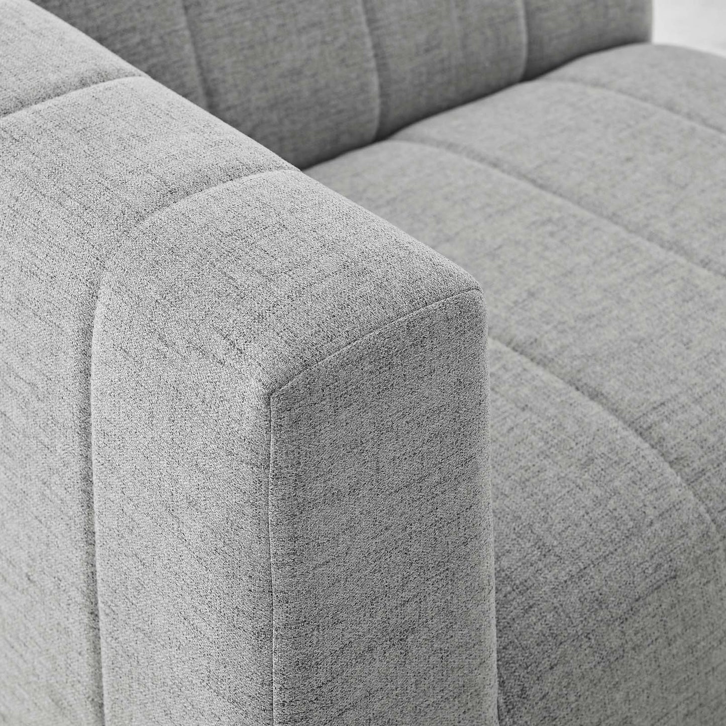 Bartlett Upholstered Fabric Left-Arm Chair Light Gray EEI-4396-LGR