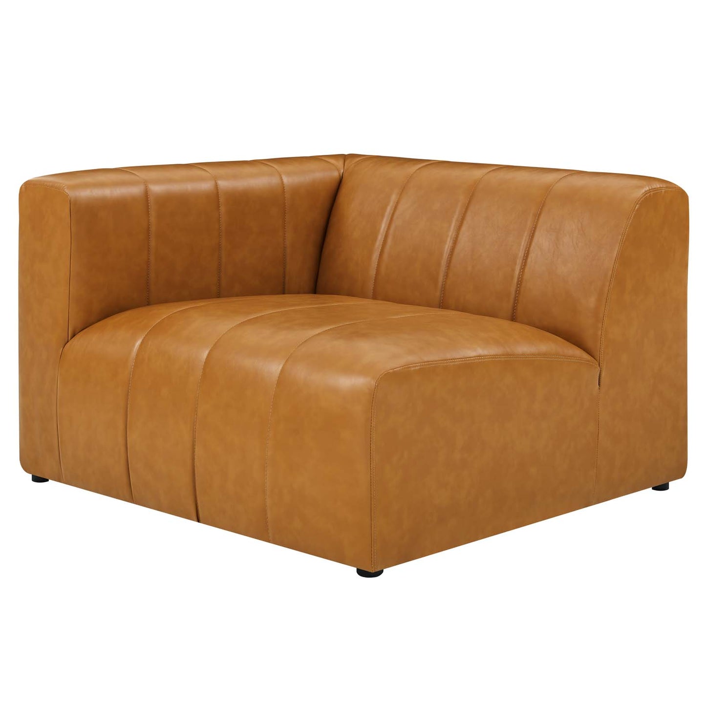 Bartlett Vegan Leather Left-Arm Chair Tan EEI-4397-TAN