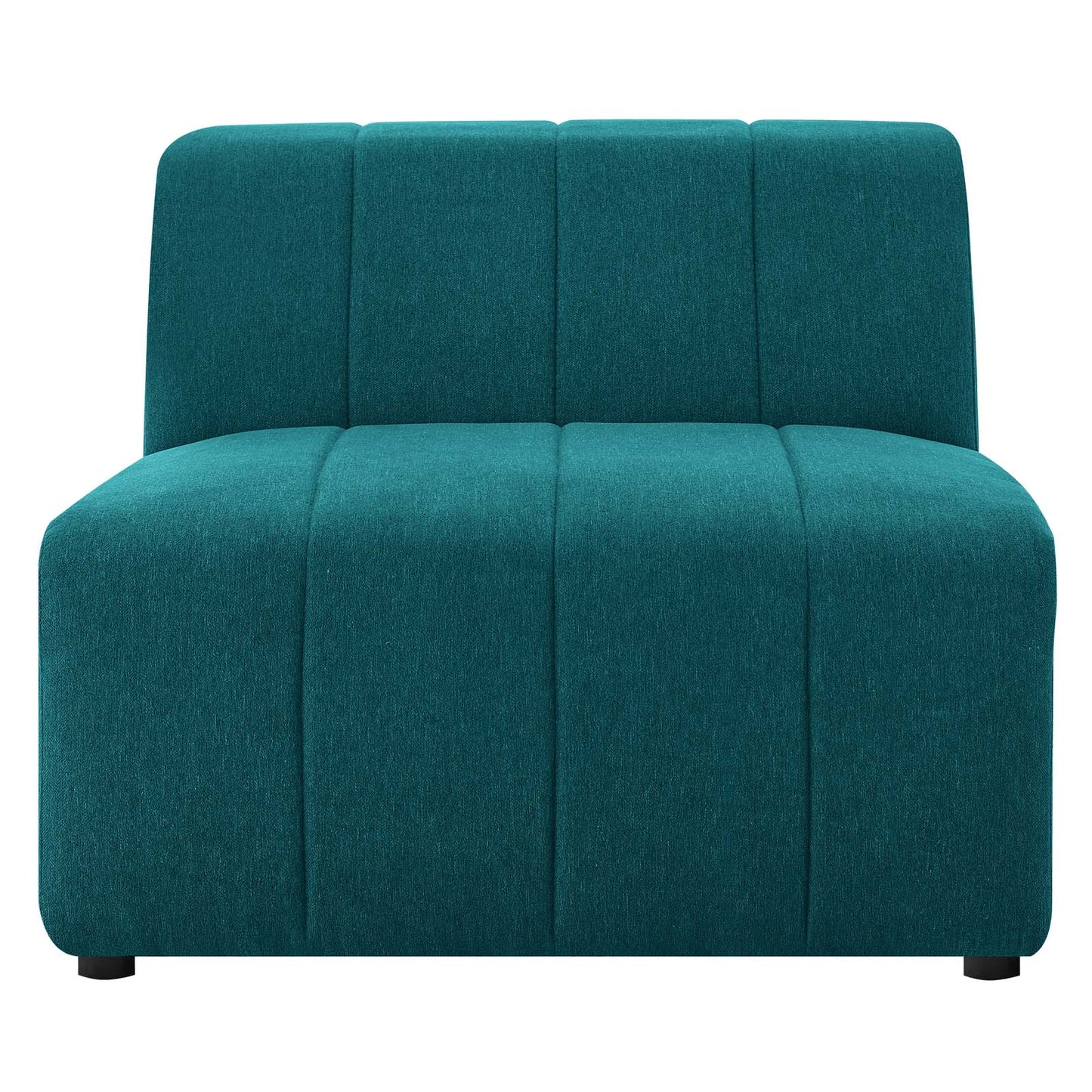 Bartlett Upholstered Fabric Armless Chair Teal EEI-4398-TEA
