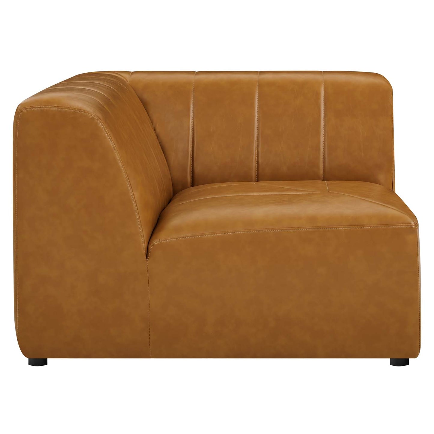 Bartlett Vegan Leather Corner Chair Tan EEI-4403-TAN