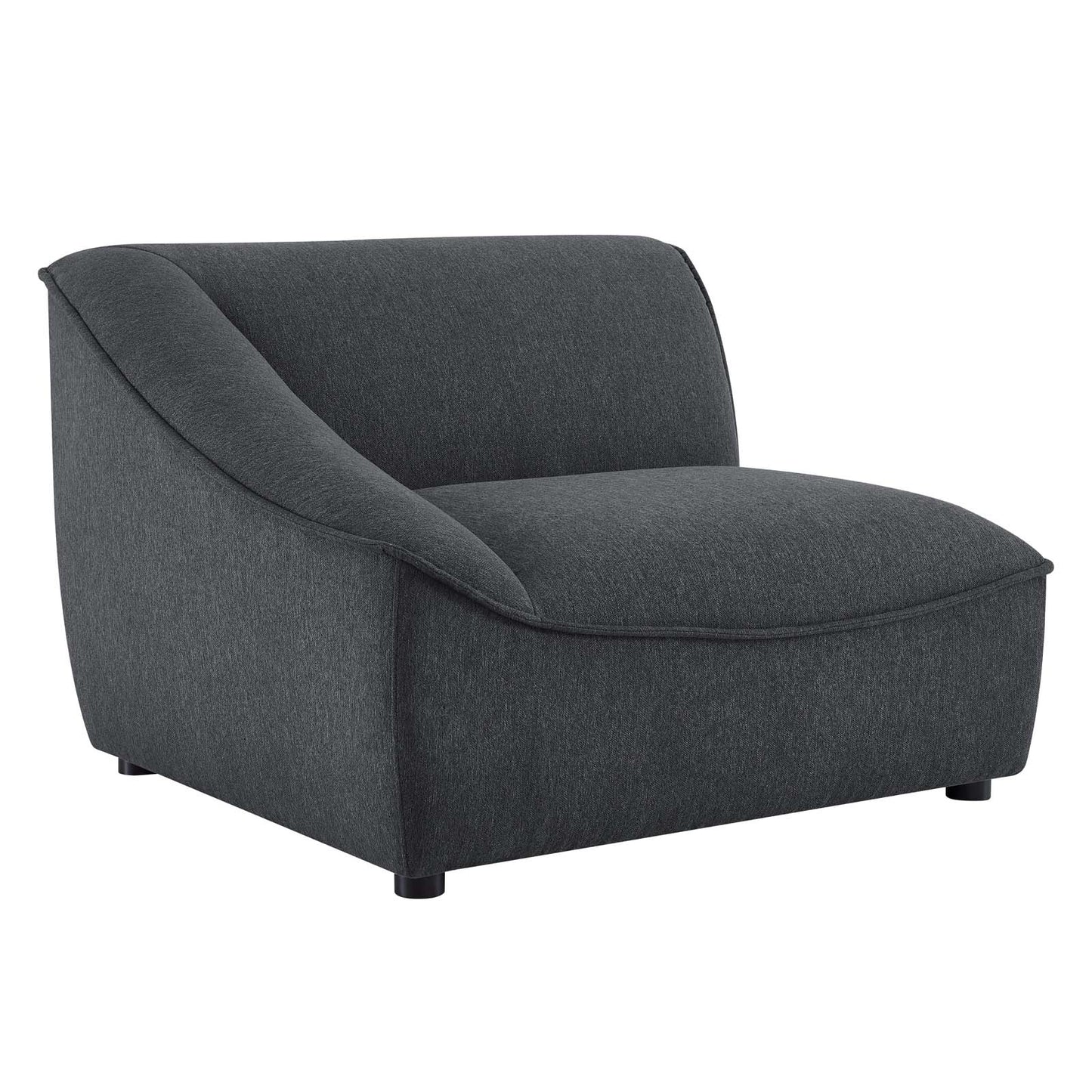 Comprise Left-Arm Sectional Sofa Chair Charcoal EEI-4415-CHA