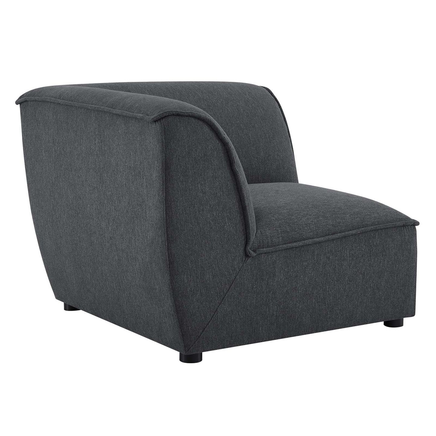 Comprise Corner Sectional Sofa Chair Charcoal EEI-4417-CHA